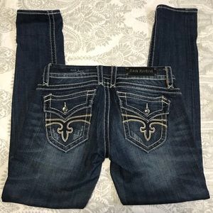 Rock revival distressed Christina skinny jeans